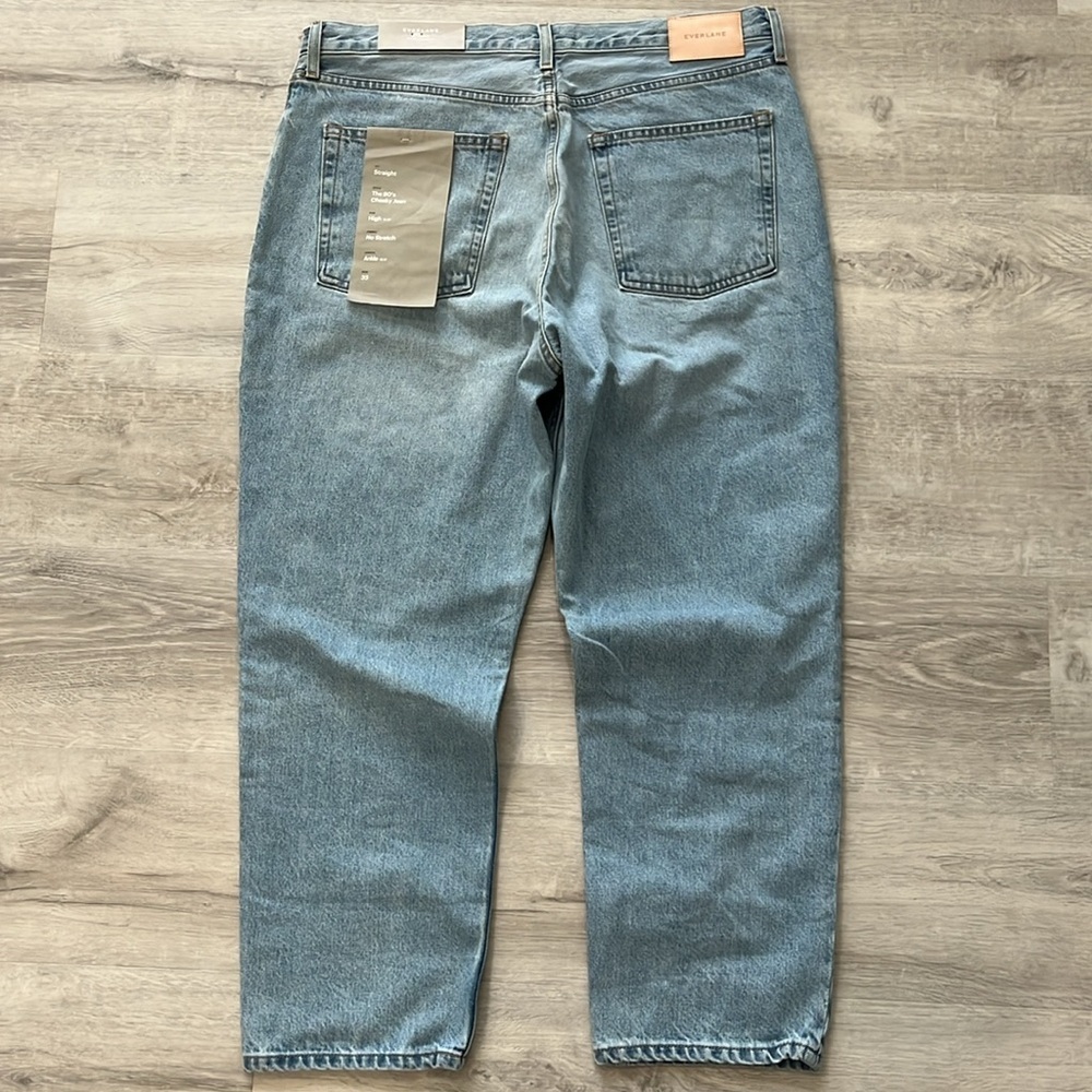 Everlane NWT The 90’s Cheeky Jeans‎ Denim High Waist Straight Women’s 33 - Picture 7 of 13